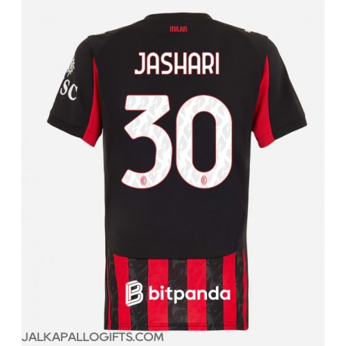 AC Milan Ardon Jashari #30 Kotipaita Naiset 2025-26 Lyhythihainen AC Milan Ardon Jashari #30 Kotipaita Naiset 2025-26 Lyhythihainen